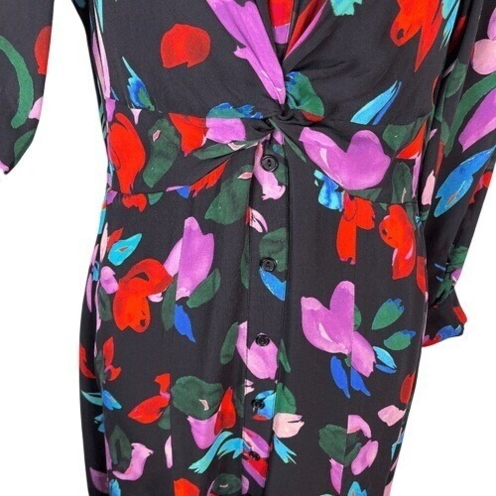 Parker Cora Floral Silk Blend Maxi‎ Dress 4 - Picture 6 of 13